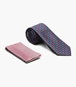 Stacy Adams Alan Skinny Tie & Hanky Set