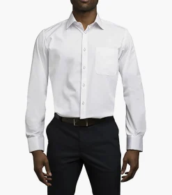 Stacy Adams Aliota Dress Shirt Point Collar