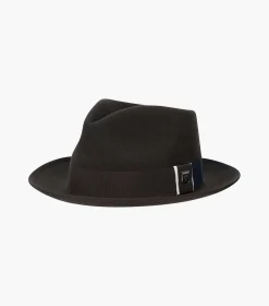 Stacy Adams Alpha Fedora Wool Felt Pinch Front Hat