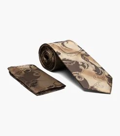 Stacy Adams Andrews Tie & Hanky Set