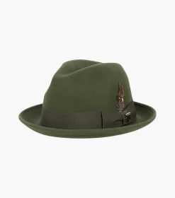 Stacy Adams Ari Fedora Wool Felt Pinch Front Hat