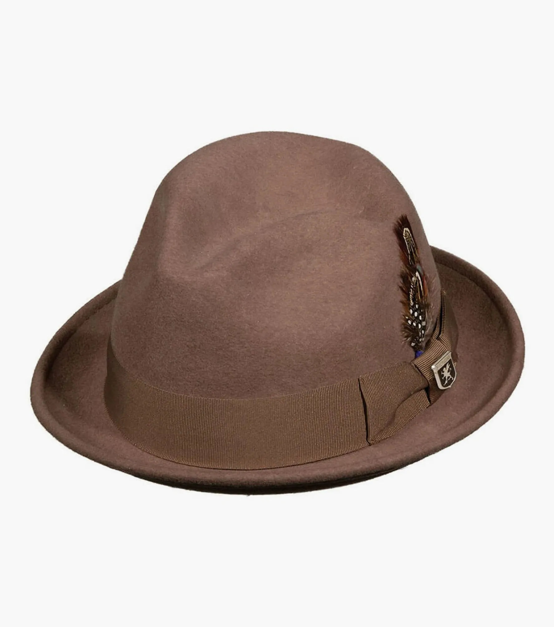 Stacy Adams Ari Fedora Wool Felt Pinch Front Hat