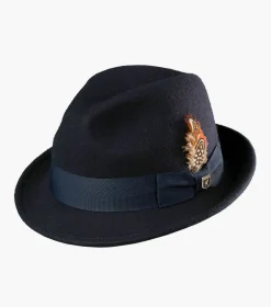 Stacy Adams Ari Fedora Wool Felt Pinch Front Hat