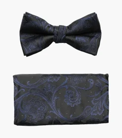 Stacy Adams Asensio Bow Tie & Hanky Set