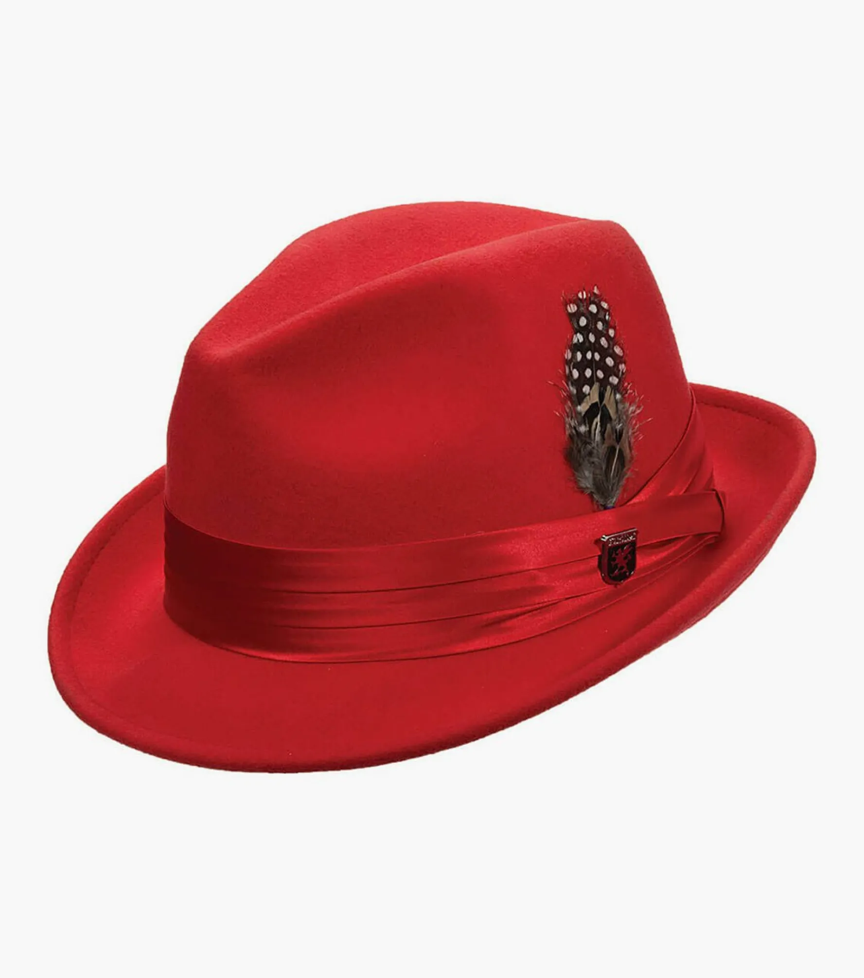 Stacy Adams Ash Fedora Crushable Wool Felt Pinch Front Hat