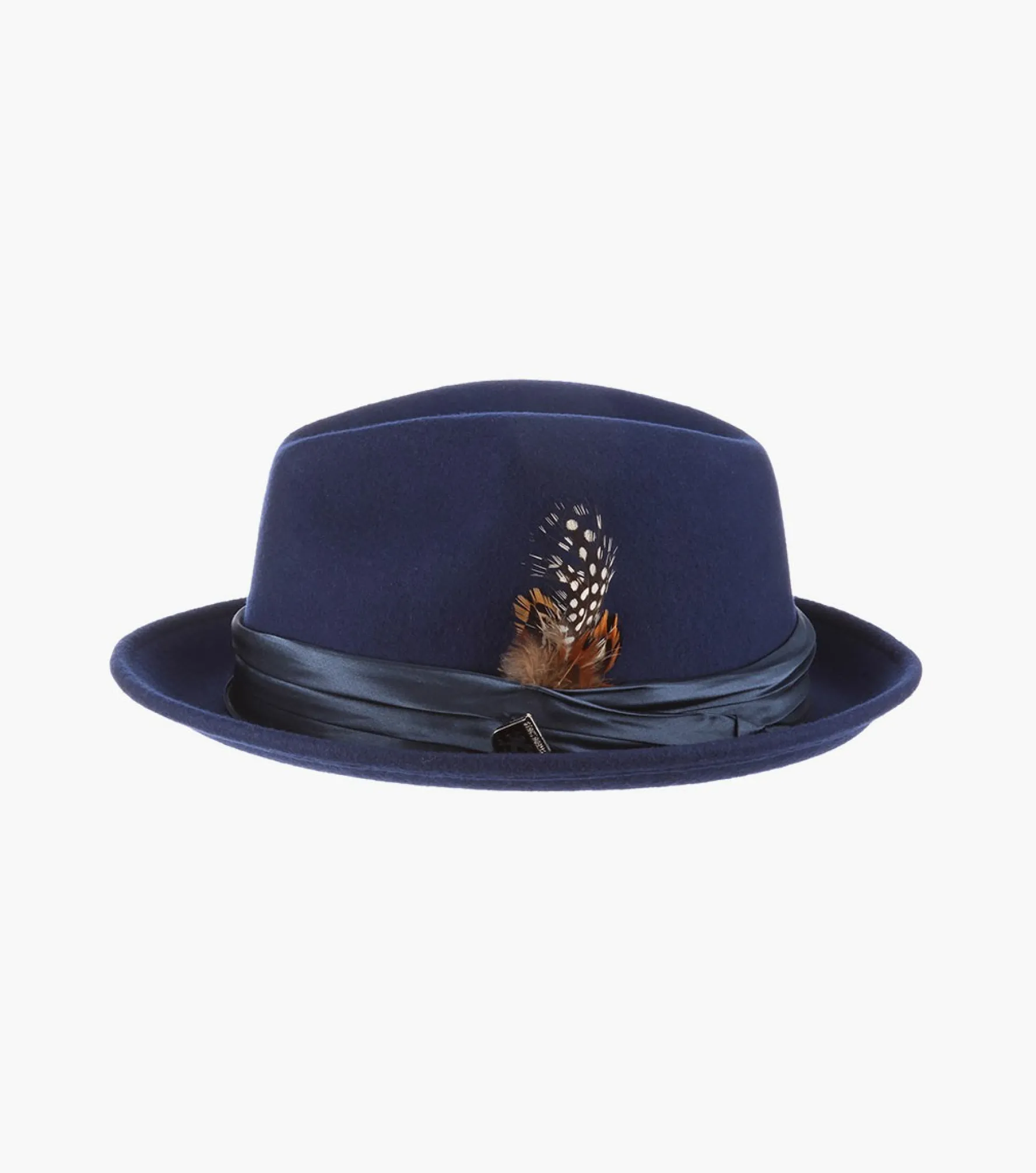 Stacy Adams Ash Fedora Crushable Wool Felt Pinch Front Hat