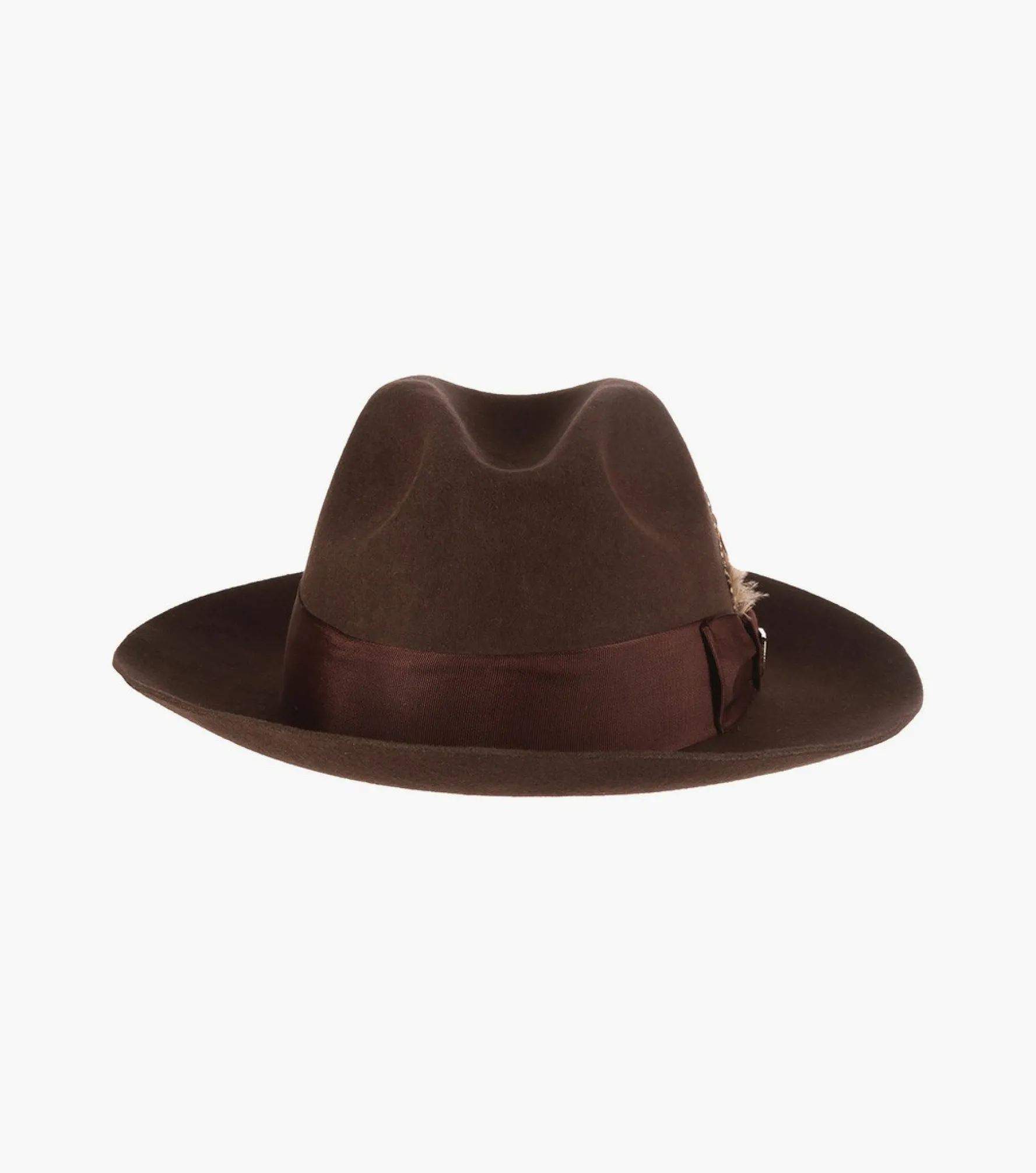 Stacy Adams August Fedora Wool Felt Pinch Front Hat