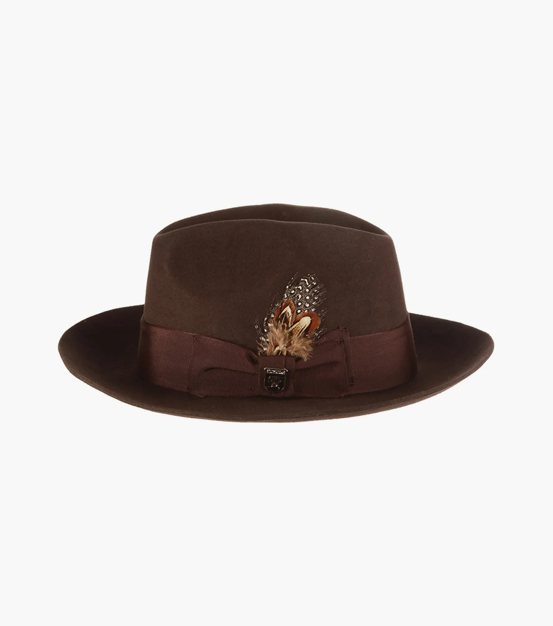 Stacy Adams August Fedora Wool Felt Pinch Front Hat