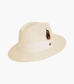 Stacy Adams August Fedora Wool Felt Pinch Front Hat
