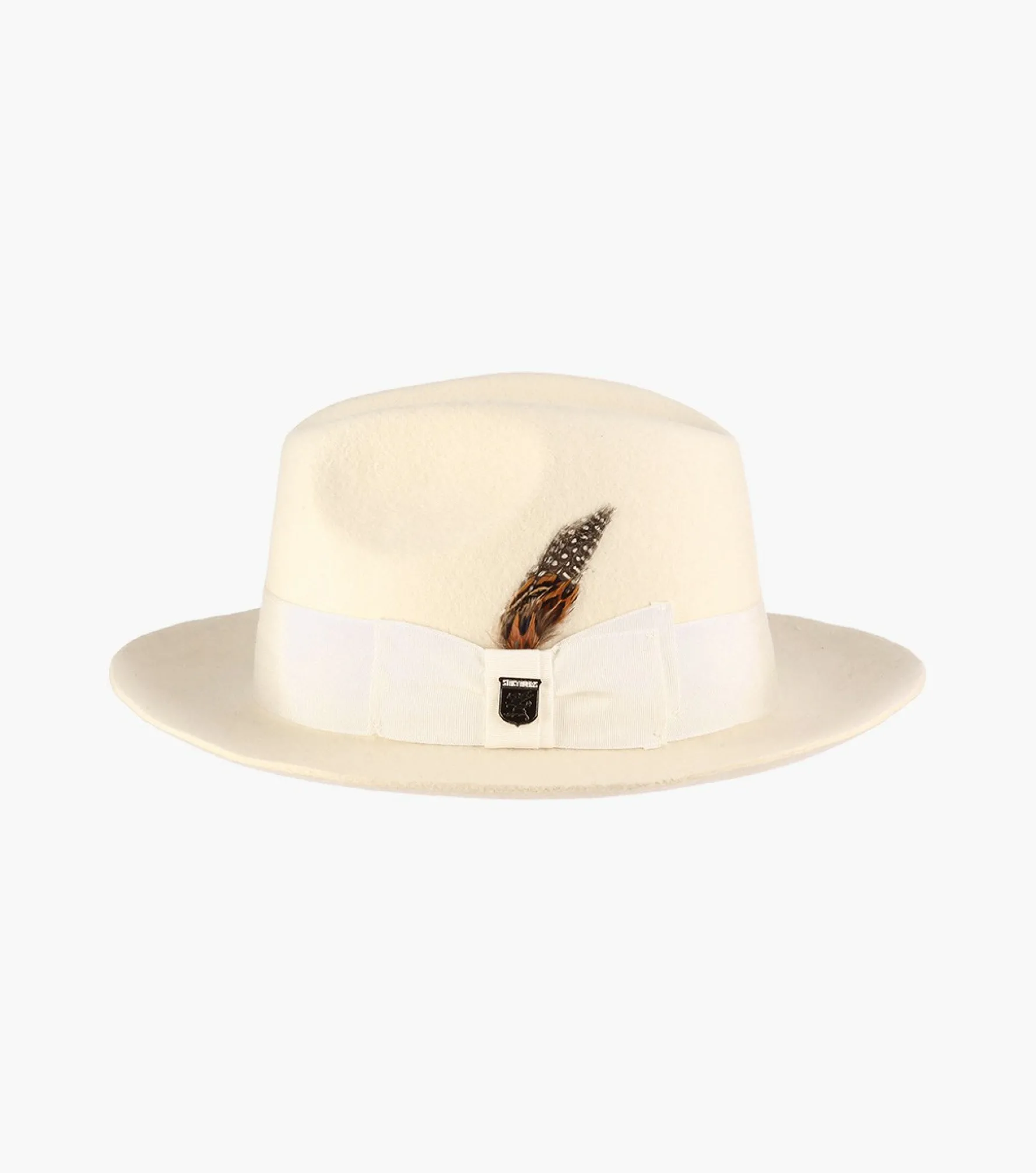 Stacy Adams August Fedora Wool Felt Pinch Front Hat