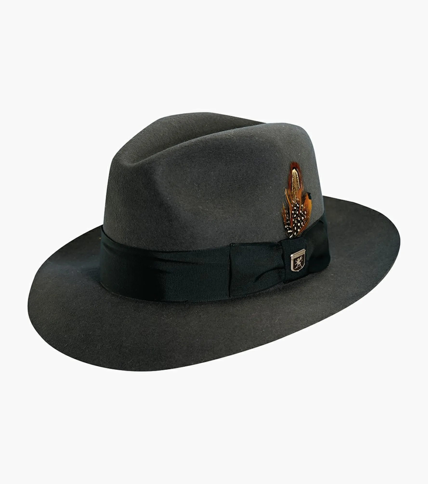 Stacy Adams August Fedora Wool Felt Pinch Front Hat