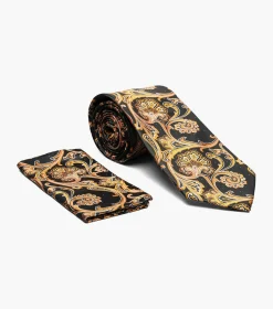 Stacy Adams Barnaby Tie & Hanky Set