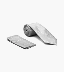 Stacy Adams Benjamin Tie And Hanky Set