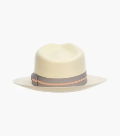 Stacy Adams Bennett Fedora Toyo Pinch Front Hat