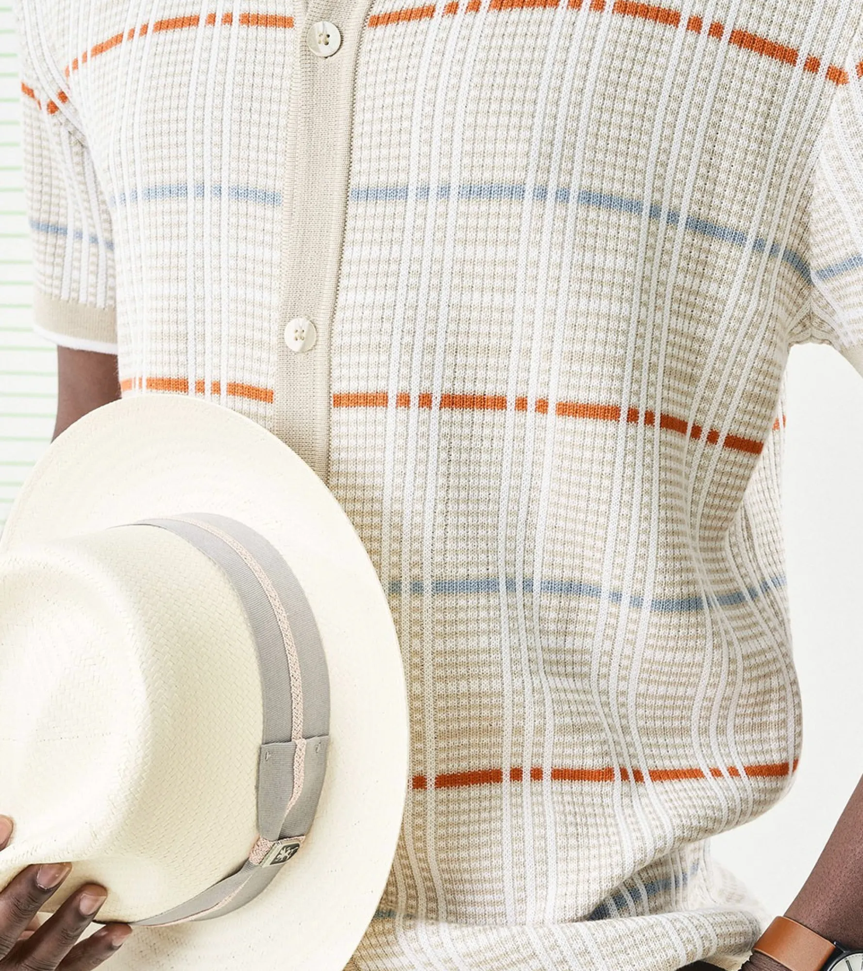 Stacy Adams Bennett Fedora Toyo Pinch Front Hat