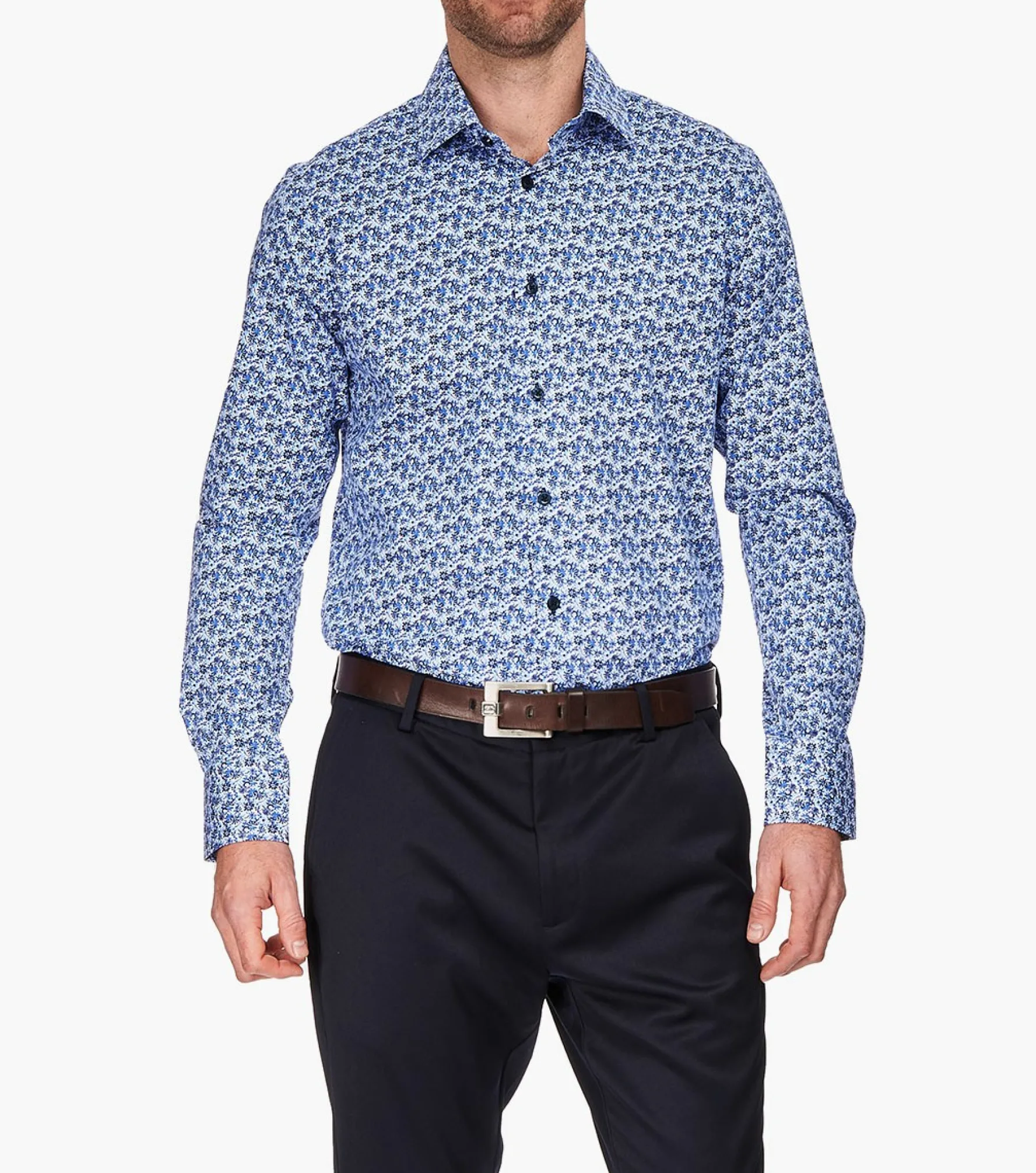 Stacy Adams Bretford Dress Shirt Spread Collar