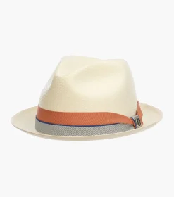 Stacy Adams Brunswick Fedora Toyo Pinch Front Hat