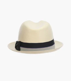 Stacy Adams Brunswick Fedora Toyo Pinch Front Hat