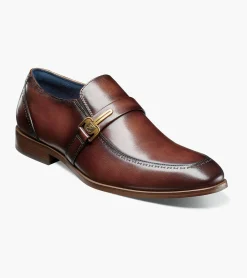 Stacy Adams Buckley Moc Toe Ornament Slip On