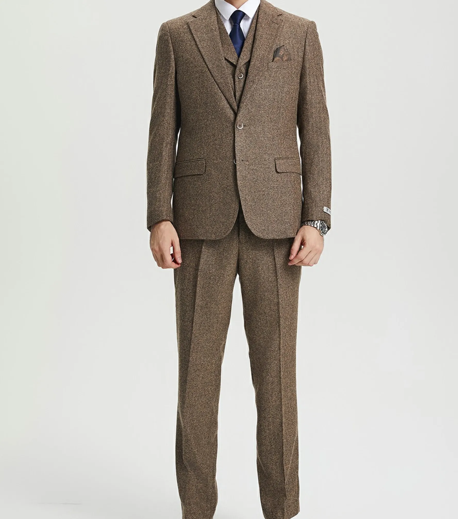 Stacy Adams Caine 3 Piece Vested Suit