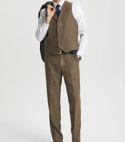 Stacy Adams Caine 3 Piece Vested Suit