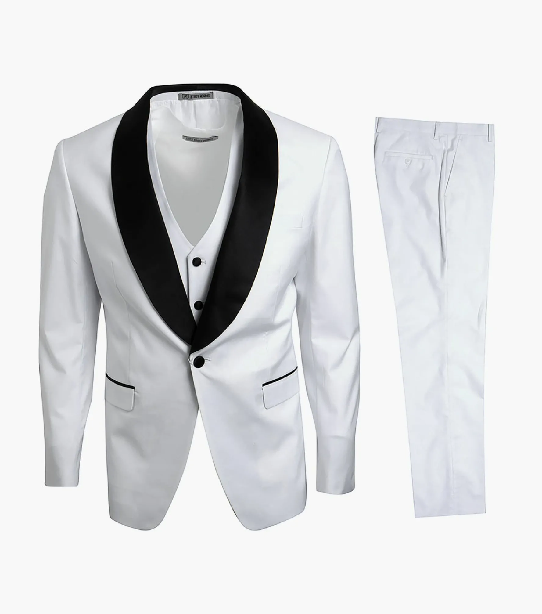 Stacy Adams Calloway 3 Piece Vested Tux