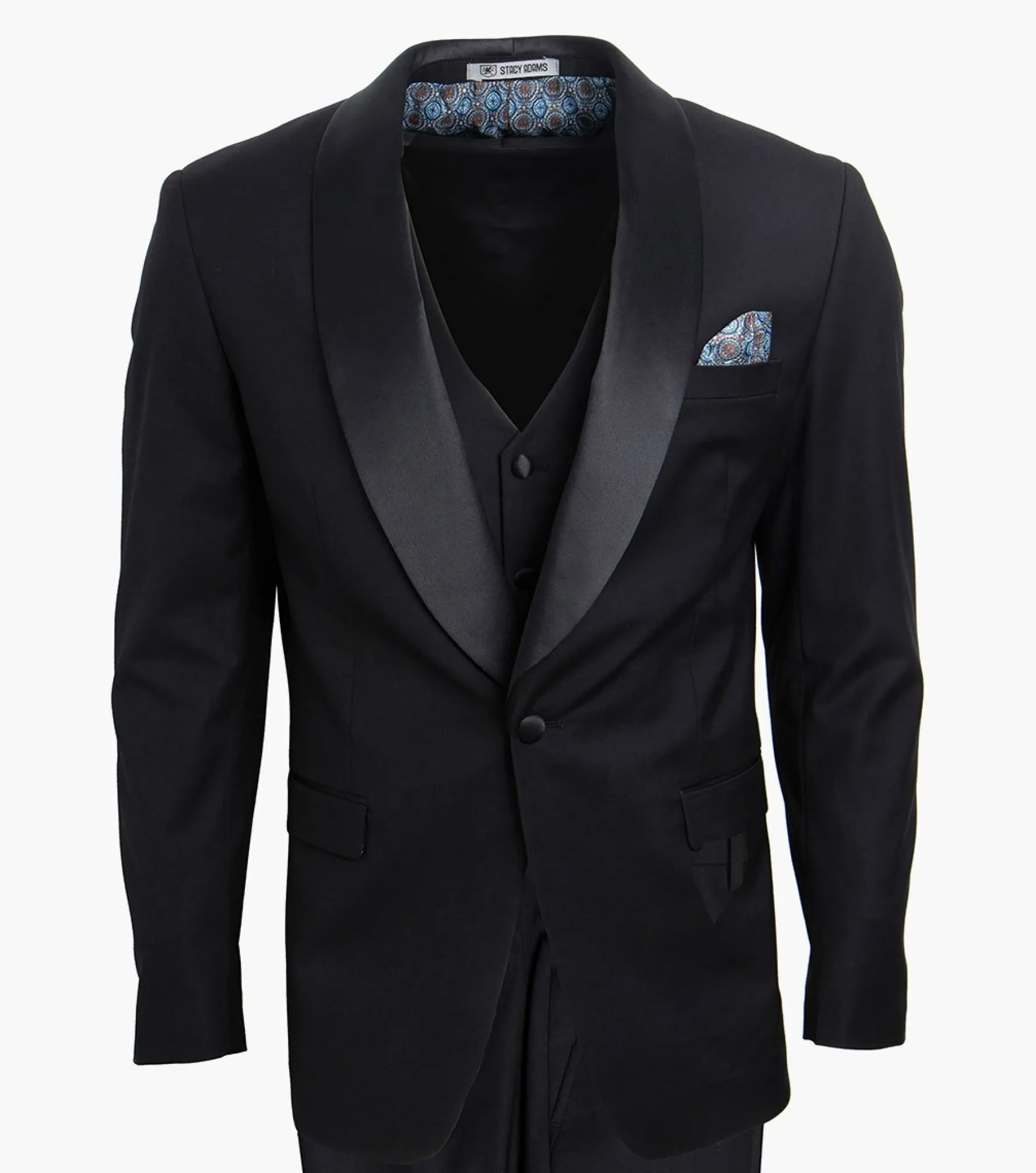 Stacy Adams Calloway 3 Piece Vested Tux