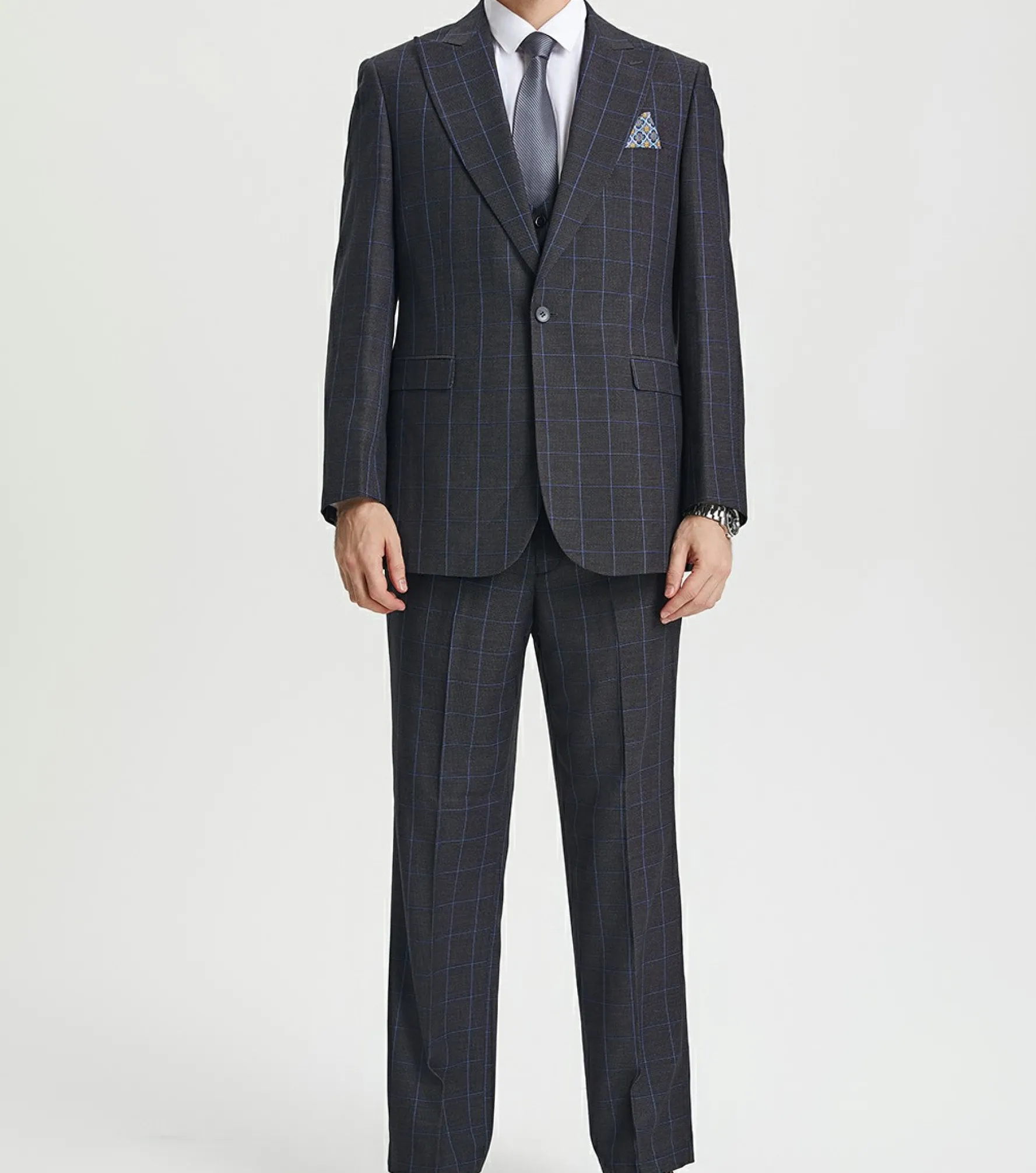 Stacy Adams Chapman 3 Piece Vested Suit