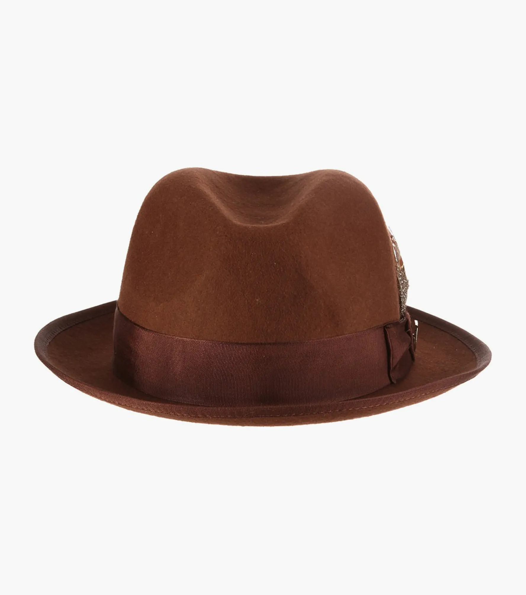 Stacy Adams Clifton Fedora Wool Pinch Front Hat