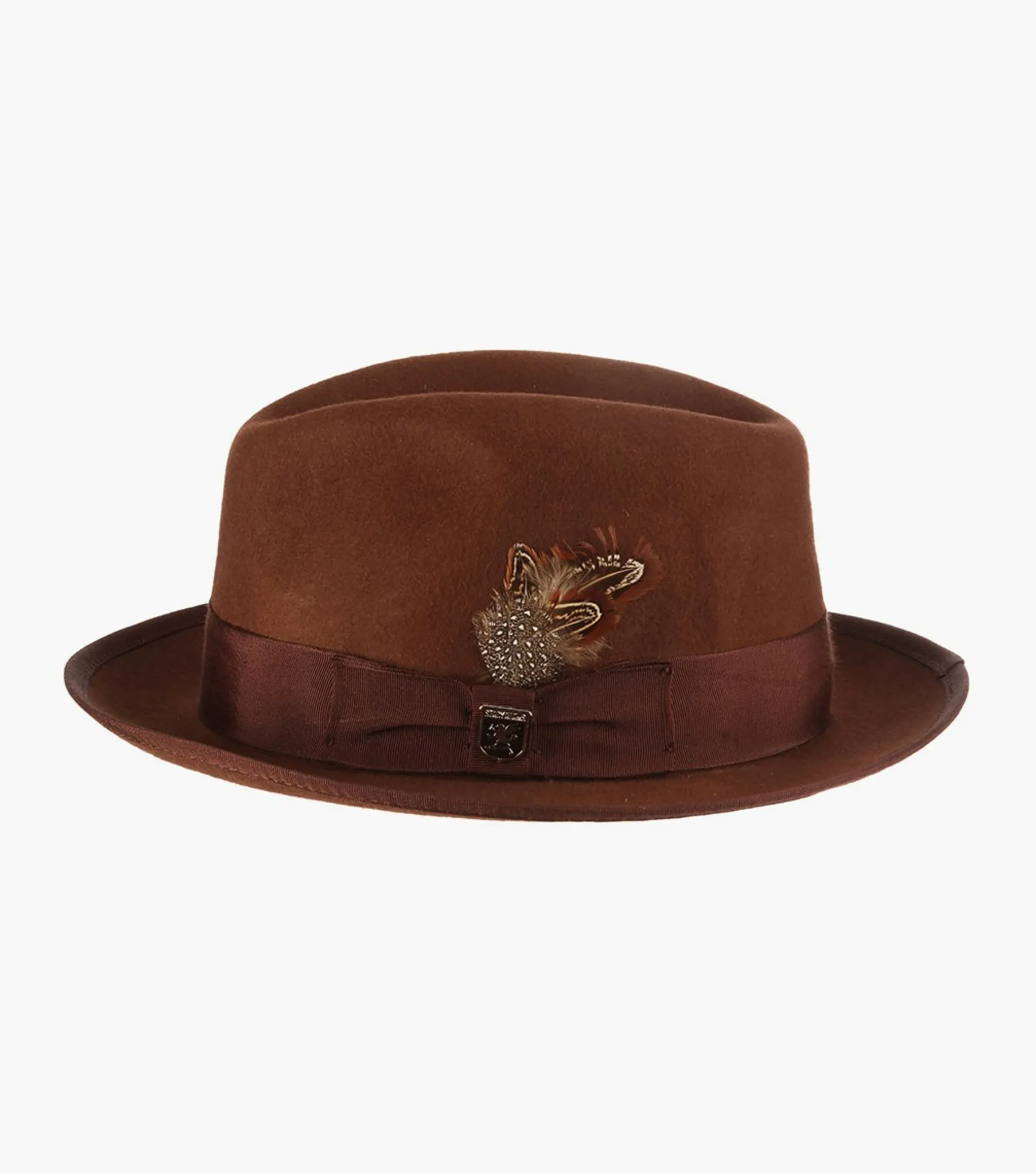 Stacy Adams Clifton Fedora Wool Pinch Front Hat