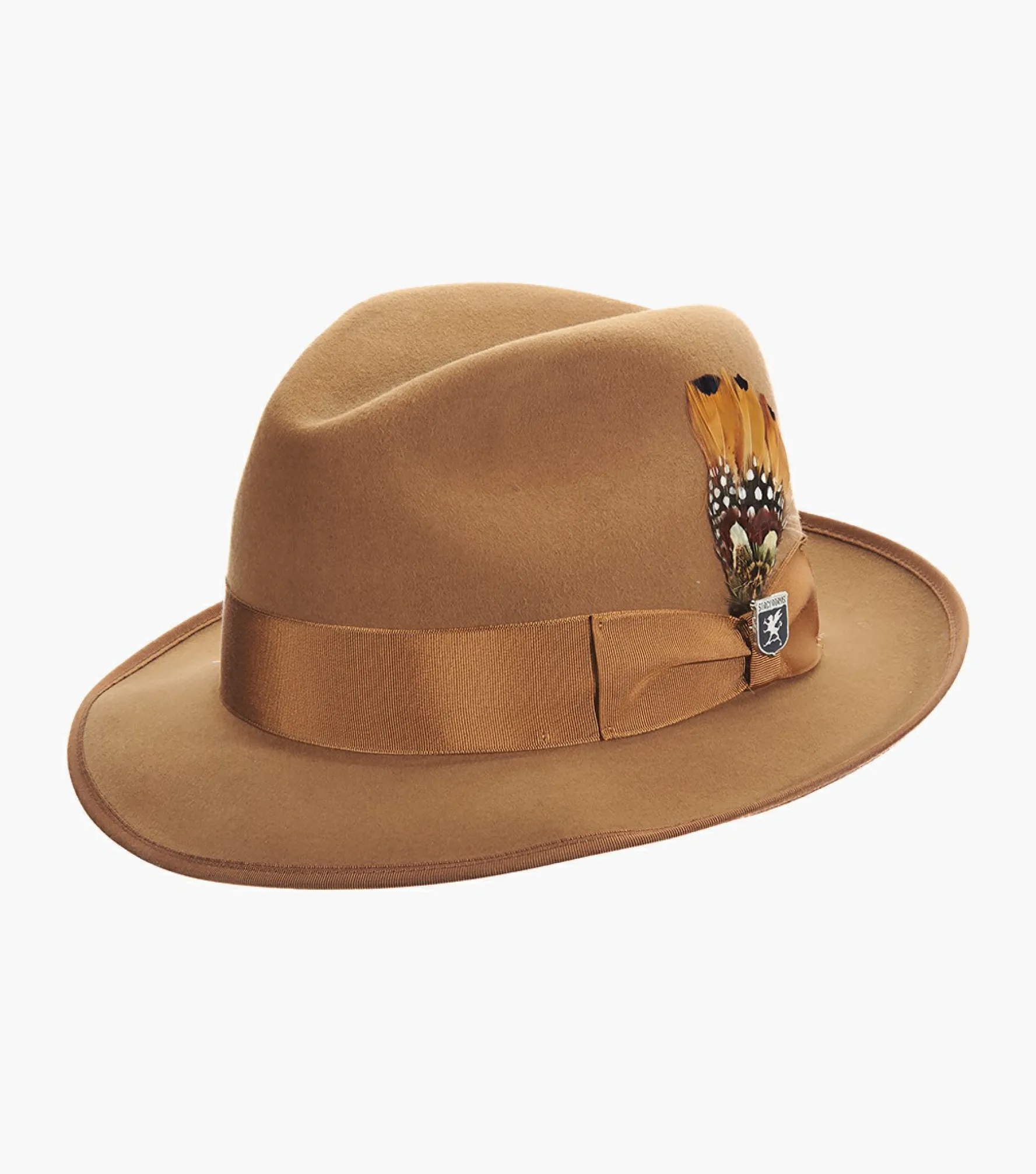 Stacy Adams Clifton Fedora Wool Pinch Front Hat
