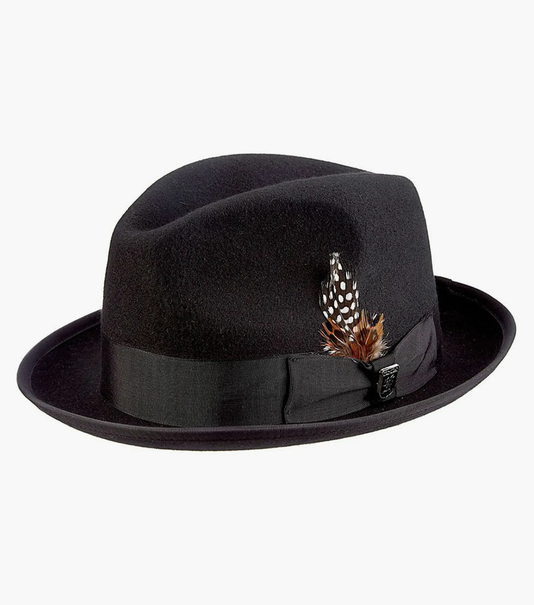 Stacy Adams Clifton Fedora Wool Pinch Front Hat