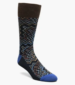 Stacy Adams Cool Lines Men\\'S Crew Dress Sock