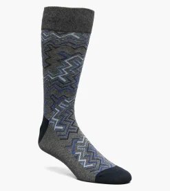 Stacy Adams Cool Lines Men\\'S Crew Dress Sock