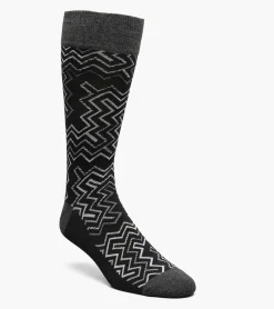 Stacy Adams Cool Lines Men\\'S Crew Dress Sock
