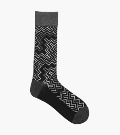 Stacy Adams Cool Lines Men\\'S Crew Dress Sock