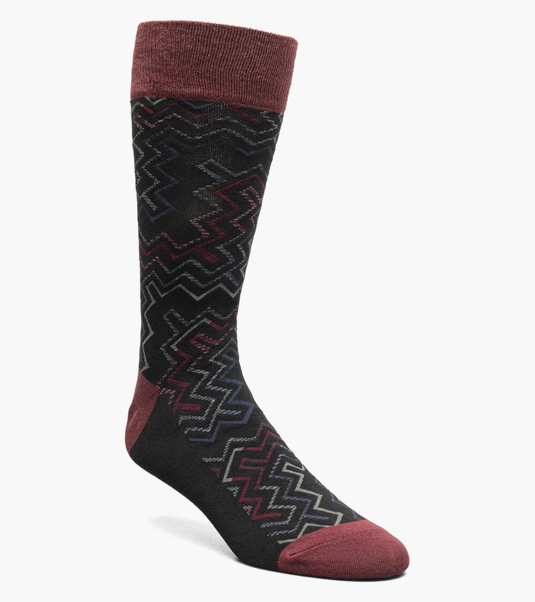 Stacy Adams Cool Lines Men\\'S Crew Dress Sock