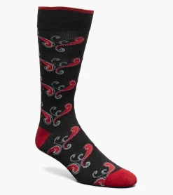 Stacy Adams Cool Paisley Men\\'S Crew Dress Sock