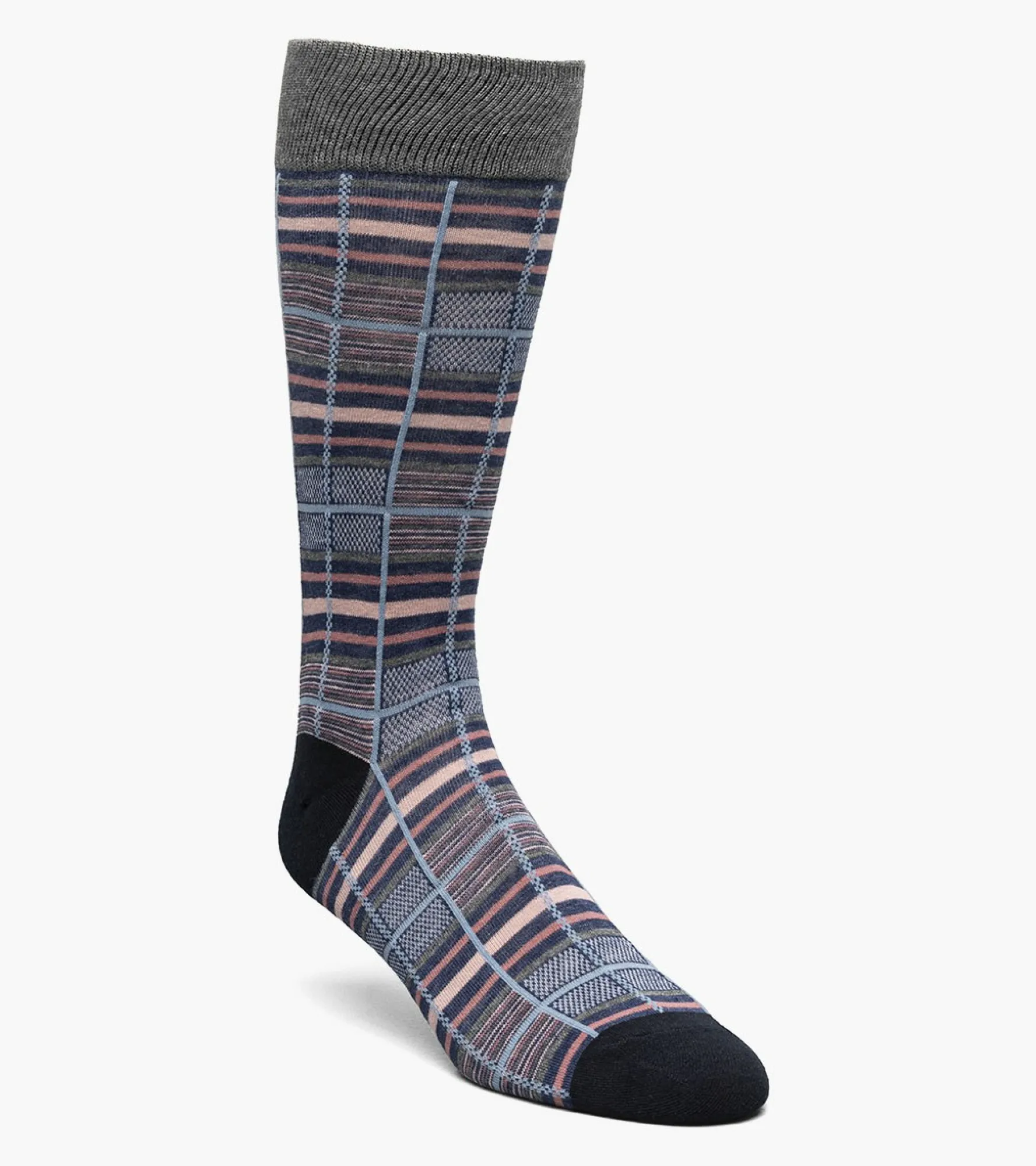 Stacy Adams Cool Plaid Men\\'S Crew Dress Socks