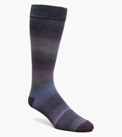 Stacy Adams Cool Stripe Men\\'S Crew Dress Sock