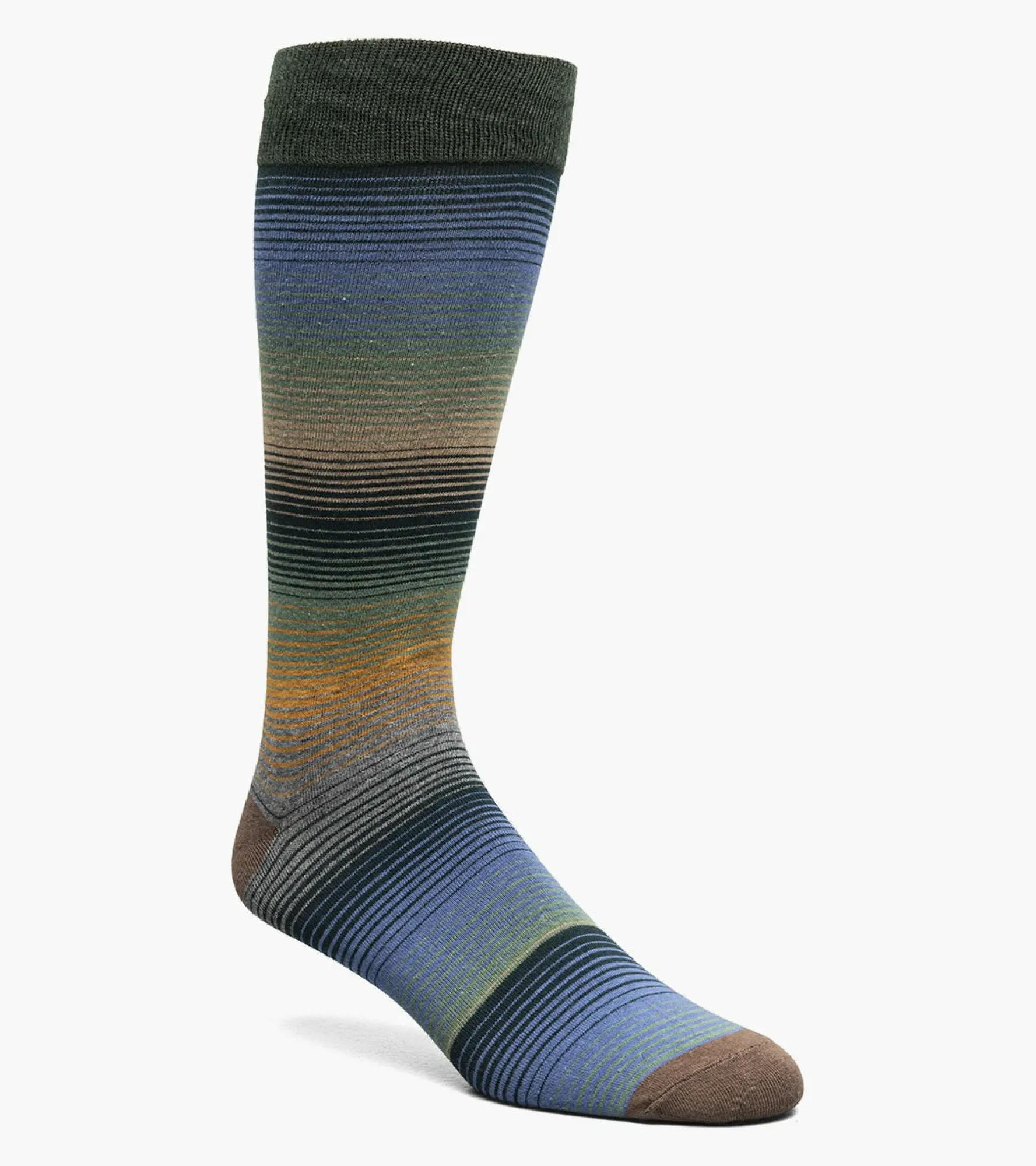 Stacy Adams Cool Stripe Men\\'S Crew Dress Sock