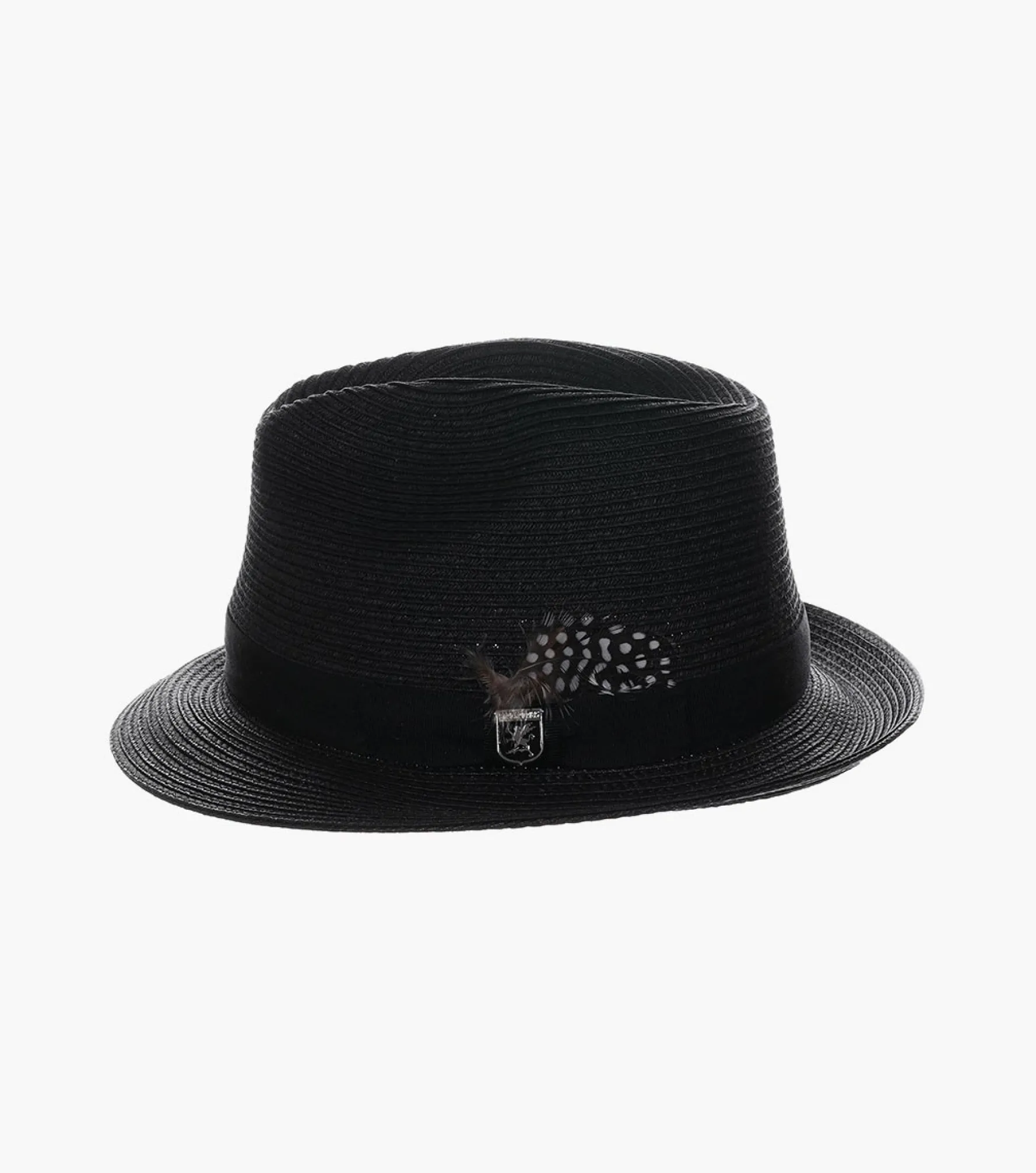 Stacy Adams Corby Fedora Paper Braid Pinch Front Hat