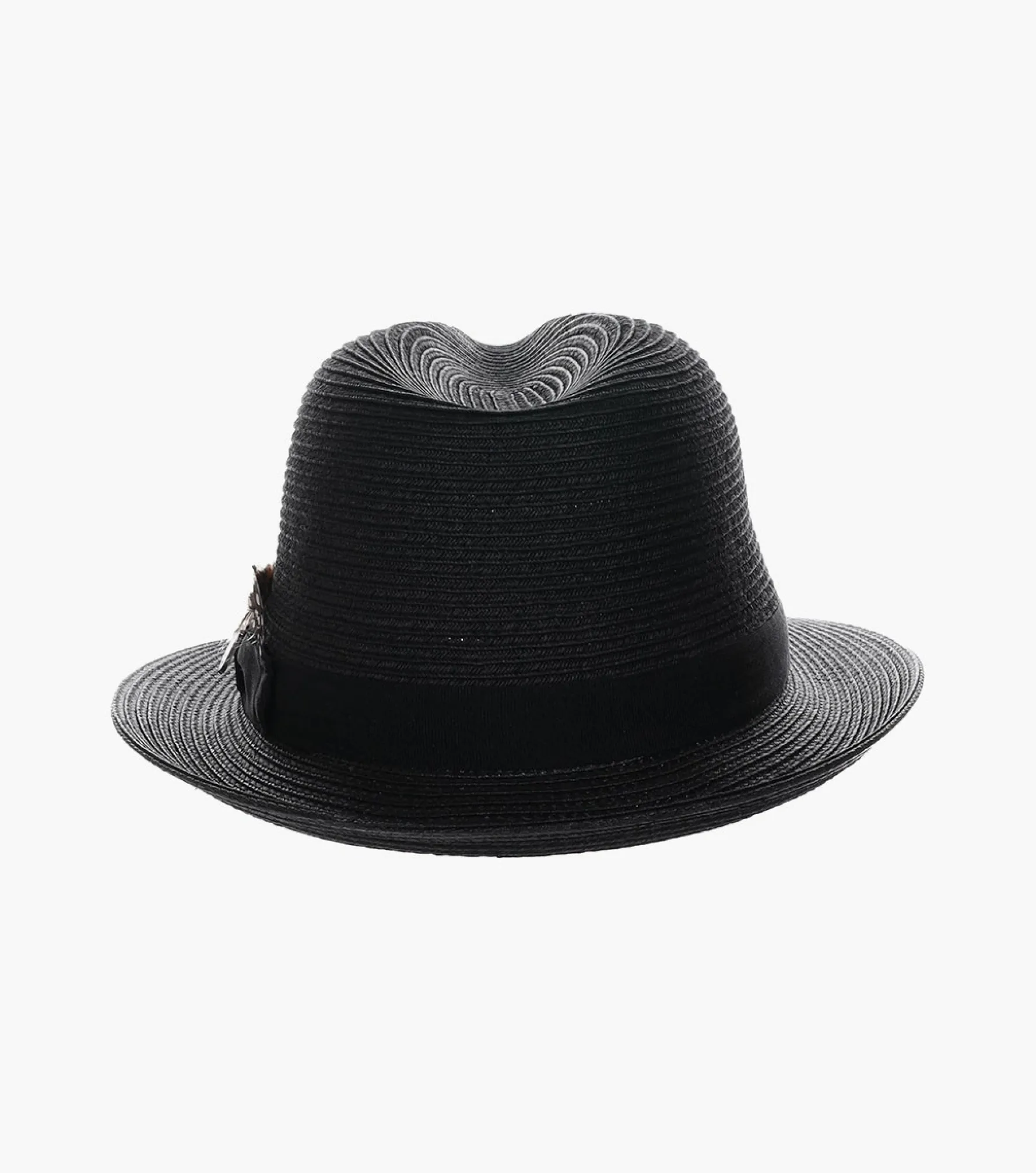 Stacy Adams Corby Fedora Paper Braid Pinch Front Hat