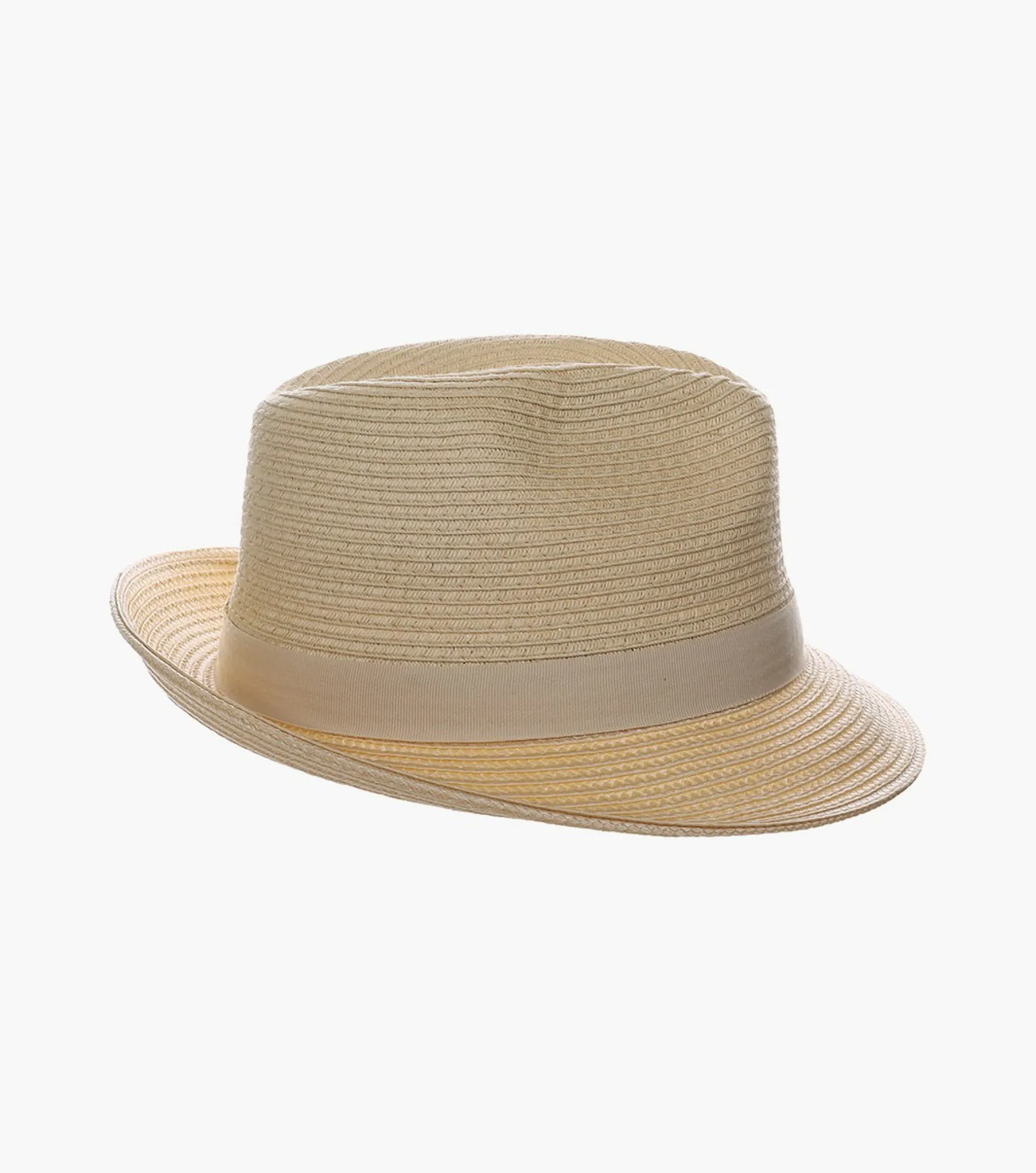 Stacy Adams Corby Fedora Paper Braid Pinch Front Hat