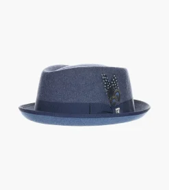 Stacy Adams Cranston Fedora Provatoknit Pinch Front Hat