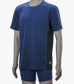 Stacy Adams Crew Neck Block T-Shirt Performance Fabric