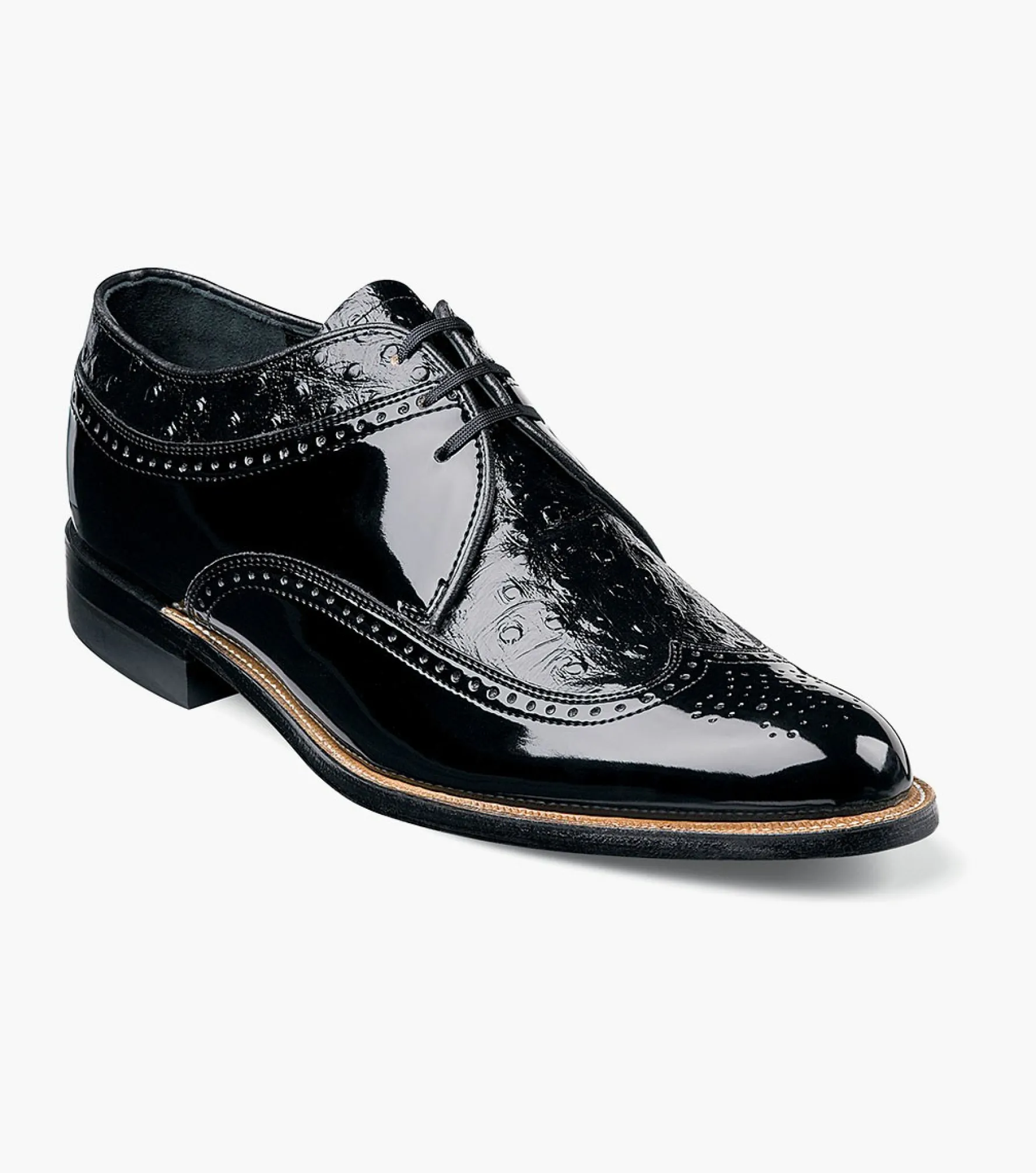 Stacy Adams Dayton Ostrich Wingtip Oxford