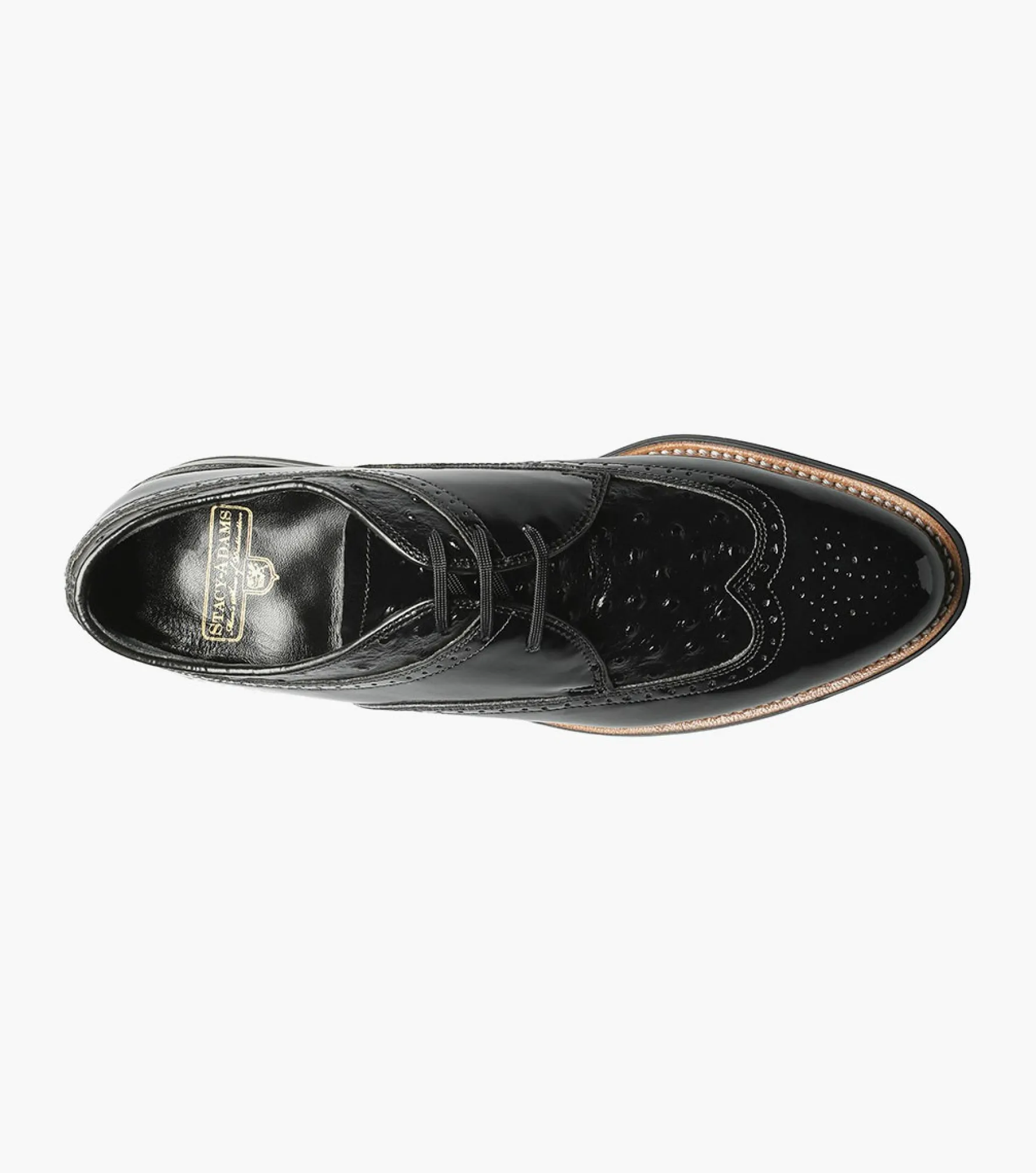 Stacy Adams Dayton Ostrich Wingtip Oxford