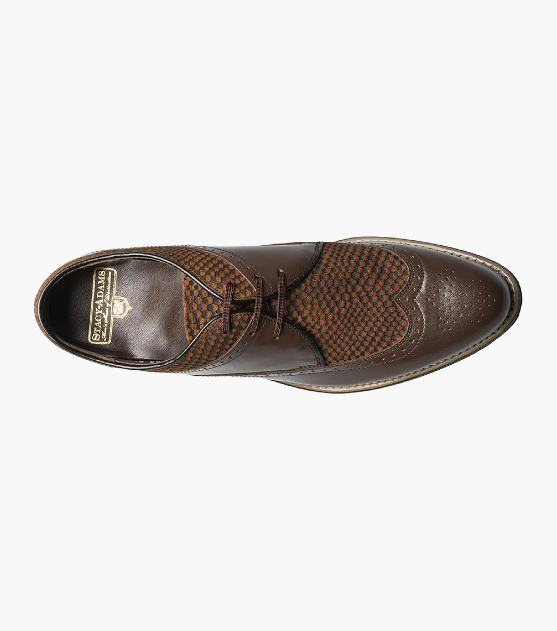 Stacy Adams Dayton Python Print Wingtip Oxford