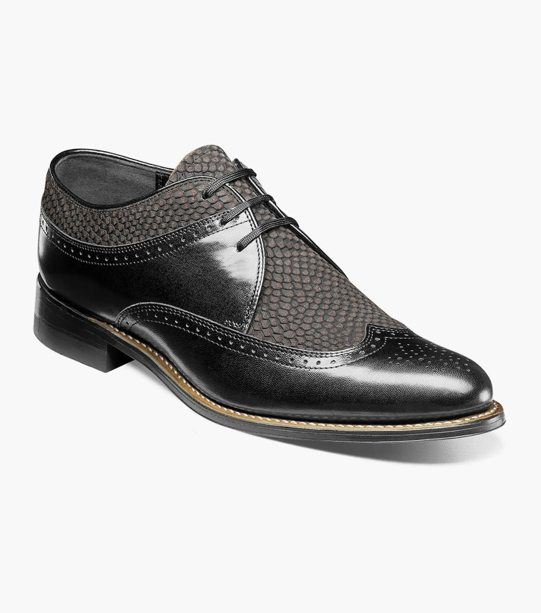 Stacy Adams Dayton Python Print Wingtip Oxford